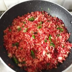 A picture of Beetroot rice.