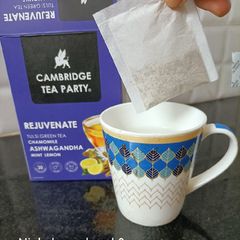 A picture of Chamomile ashwagandha mint lemon tea.