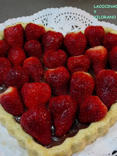Una foto de Tarta corazón "San Valentín"