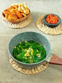 Foto resep Sayur Bayam, Jagung (sayur bening)
