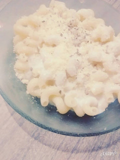 Una foto de Fideos con Salsa blanca
