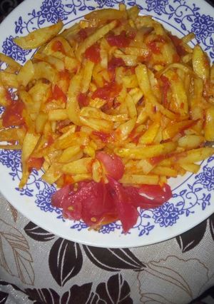 A picture of Chips masala #author marathon.