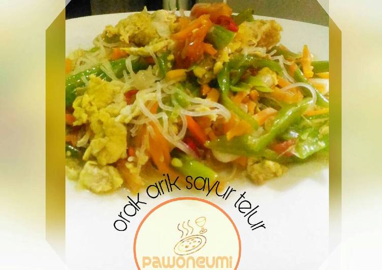 Oseng Buncis wortel telur mihun