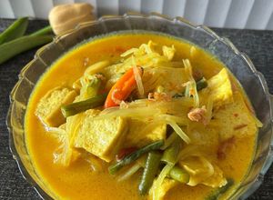Foto resep Lodeh Pepaya Muda Kacang Panjang dan Tahu