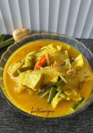 Foto resep Lodeh Pepaya Muda Kacang Panjang dan Tahu