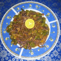 A picture of Chatpati Bhindi.