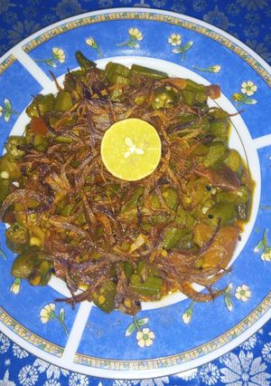 A picture of Chatpati Bhindi.