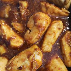 A picture of Spicy sweet sour Salmon.