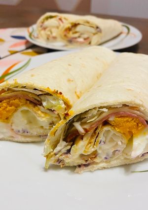 Tortilla tekercs recept fotója