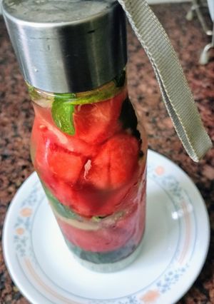 A picture of Summer Cooling Watermelon 🍉 Detox Water.