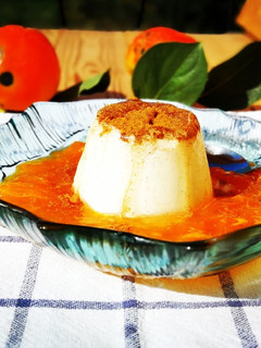 Una foto de Panacotta de nata especiada