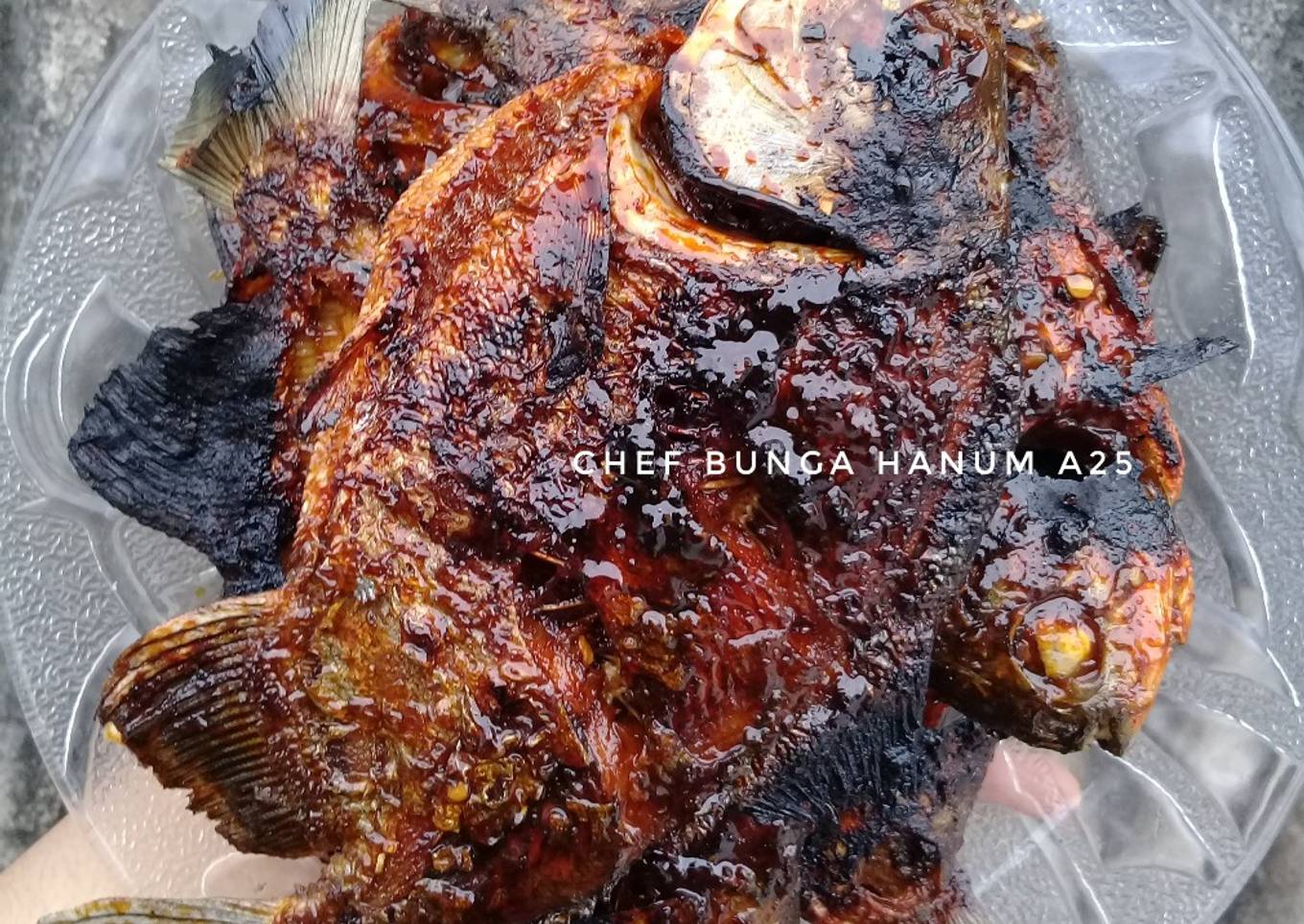 Ikan bakar bumbu rendang (bakaran tahun baruan)