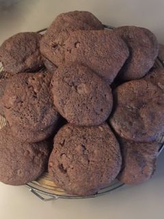 Une photo de Brownies -Cookies choco sans gluten🍪🍪