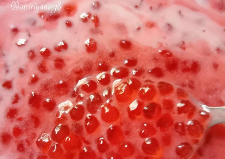 Bahan-bahan Bubur Pacar Jauh (sagu mutiara) yang enak Untuk Jualan