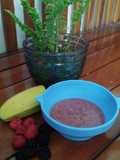 Pure Pisang with Raspberry