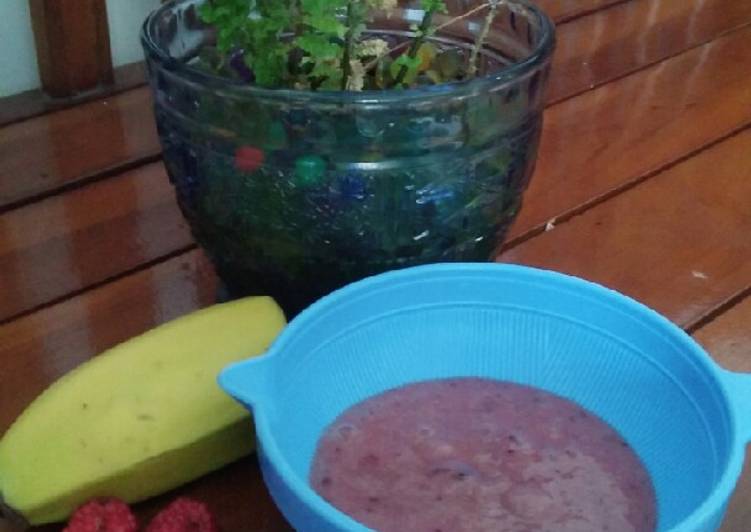 Bumbu Pure Pisang with Raspberry | Cara Membuat Pure Pisang with Raspberry Yang Bisa Manjain Lidah