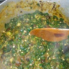 Piom Piom Okro Soup A picture of Piom Piom Okro Soup.