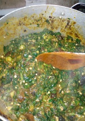 A picture of Piom Piom Okro Soup.