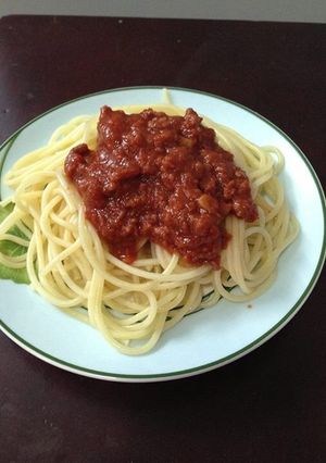 Hình của món Mỳ Spagetti đơn giản.