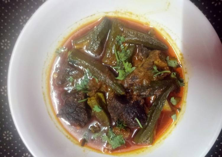 Okra beef