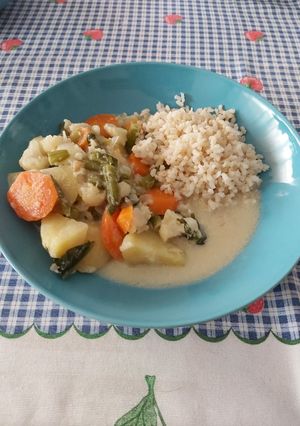 Una foto de Amok de verduras 🇰🇭 (plato camboyano)