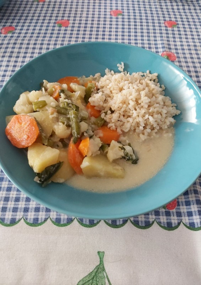 Una foto de Amok de verduras 🇰🇭 (plato camboyano)