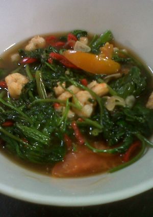 Foto resep Kangkung Ca Udang Saus Tiram Yum Yum