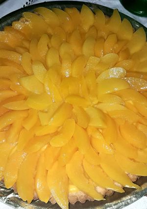 Una foto de Tarta de durazno.🍑