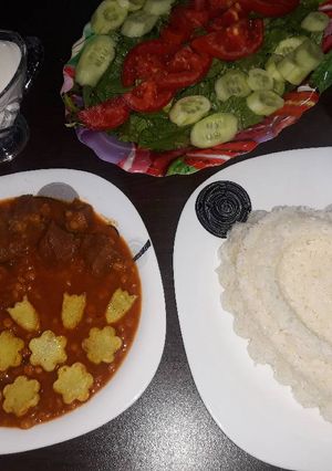 عکسی از دستور خورشت قیمه رویایی💜💛💚
