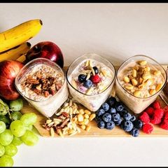 A picture of Overnight Oats- 4 ways.