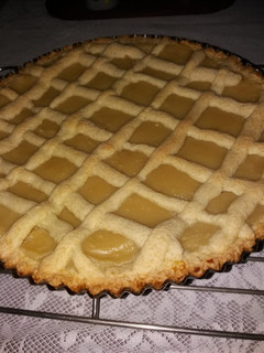 Una foto de Pastafrola de crema