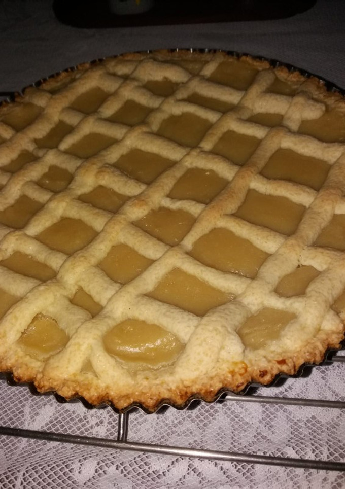 Una foto de Pastafrola de crema