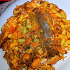 JOLLOF MACARONI & BEANS A picture of JOLLOF MACARONI & BEANS.