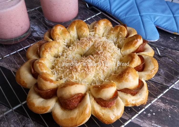 Resep Beef Salami Flower Bread, Bikin Ngiler