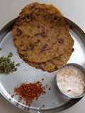 Watermelon skin white portion Thalipeeth