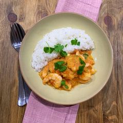 Fresh and fragrant king prawn curry A picture of Fresh and fragrant king prawn curry.