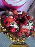 Gâteau coeur saint Valentin coeur mousse framboises