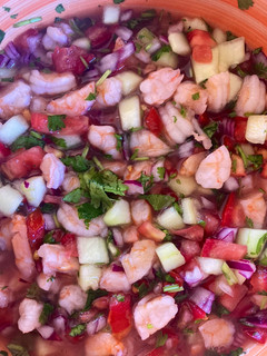 Una foto de Ceviche de camarón