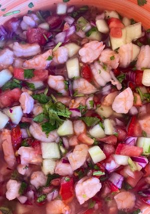 Una foto de Ceviche de camarón