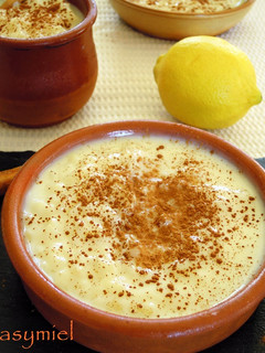Una foto de Arroz con leche ligero