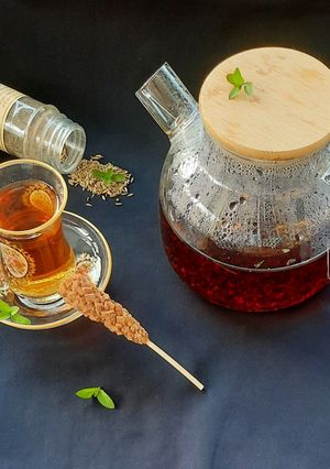 عکسی از دستور دمنوش چای سیاه ، نعناع و زیره سبز