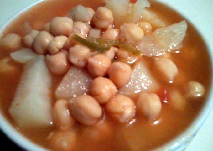 Step-by-Step Guide to Make Quick chick-pea. soup