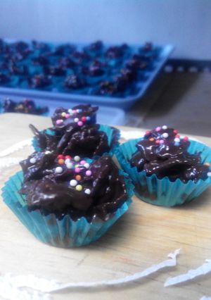 Foto resep Choco cronflakes tabur sprinkels