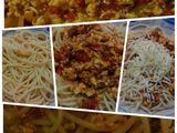 Spaghetti toping telur orak-arik