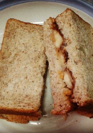 Foto resep Roti Isi Pisang Selai Kacang dan Nutella