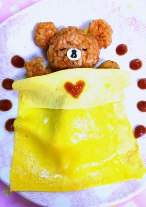 A picture of Character Rice: Sleepy Bear Omurice.