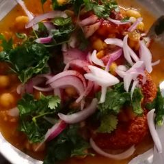 A picture of Tikki chole.
