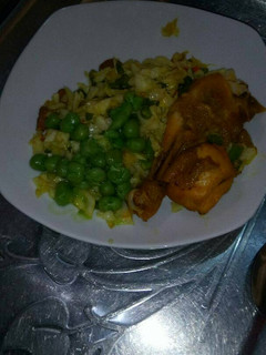 A picture of Cabbage fried rice.