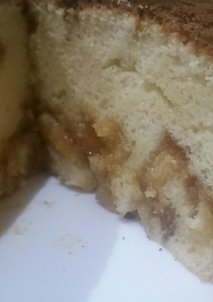 Una foto de Bizcocho de turrón de yema tostada