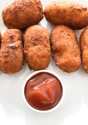 A picture of Potato nuggets | potato snacks.